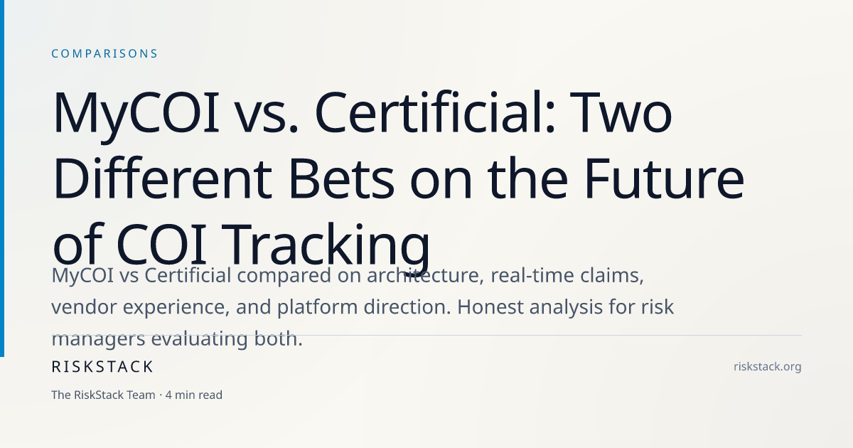 MyCOI vs. Certificial: Two Different Bets on the Future of COI Tracking ...